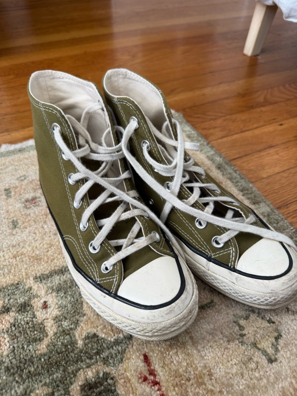 Converse Chuck 70 Olive Green High-Top Canvas Sneakers